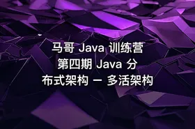 马哥 Java 训练营 第四期 Java 分布式架构 – 多活架构