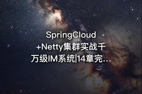 SpringCloud+Netty集群实战千万级IM系统|14章完结 - getfromcode