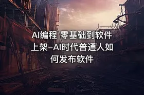 AI编程 零基础到软件上架-AI时代普通人如何发布软件