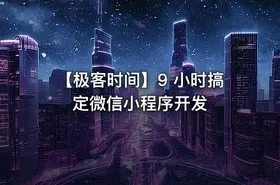 【极客时间】9 小时搞定微信小程序开发 - getfromcode