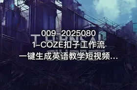 009-20250801-COZE扣子工作流一键生成英语教学短视频保姆级教程-智能体搭建-项目实操更多资源 - getfromcode