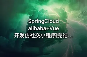 SpringCloudalibaba+Vue开发仿社交小程序|完结无密19章