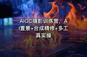 AIGC摄影训练营，AI置景+合成精修+多工具实操 - getfromcode