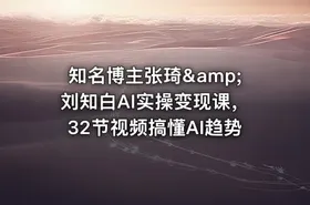 知名博主张琦&amp;刘知白AI实操变现课，32节视频搞懂AI趋势 - getfromcode