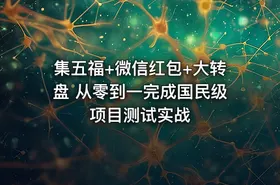 集五福+微信红包+大转盘 从零到一完成国民级项目测试实战