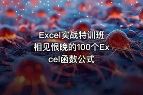 Excel实战特训班 相见恨晚的100个Excel函数公式