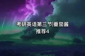 考研英语第三节|番茄酱推荐4