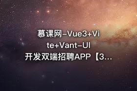 慕课网-Vue3+Vite+Vant-UI 开发双端招聘APP【32章】