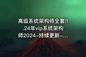 高级系统架构师全套|1.24年vip系统架构师2024-持续更新-已调整 - getfromcode