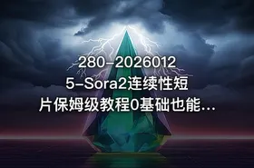 280-20260125-Sora2连续性短片保姆级教程0基础也能做电影级叙事视频更多资源 - getfromcode