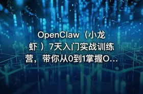 OpenClaw（小龙虾 ）7天入门实战训练营，带你从0到1掌握OpenClaw核心技能