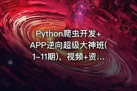 Python爬虫开发+APP逆向超级大神班(1-11期)，视频+资料(400G) 价值5899元(更新第11期)