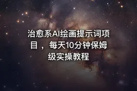 治愈系AI绘画提示词项目 ，每天10分钟保姆级实操教程 - getfromcode