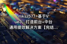 mksz577-基于Vue3，打造前台+中台通用提效解决方案【完结】
