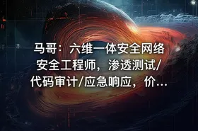 马哥：六维一体安全网络安全工程师，渗透测试/代码审计/应急响应，价值6800