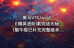 黑马V11|JavaEE精英进阶课|完结无秘（智牛股已补充完整版本）