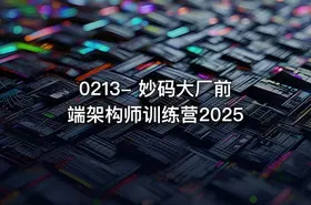 0213- 妙码大厂前端架构师训练营2025