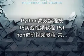 Python高效编程技巧实战视频教程 Python进阶视频教程 共9章