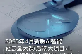 2025年4月新版AI智能化云盘大课(后端大项目+LLM大模型综合实战)（完结）
