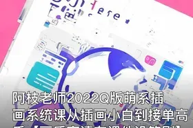 阿枝老师2022Q版萌系插画系统课从插画小白到接单高手【画质高清有课件没笔刷】