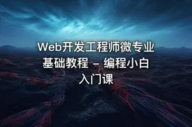 Web开发工程师微专业基础教程 - 编程小白入门课