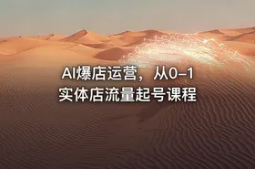 AI爆店运营，从0-1实体店流量起号课程 - getfromcode