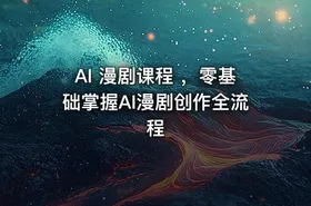 AI 漫剧课程 ，零基础掌握AI漫剧创作全流程