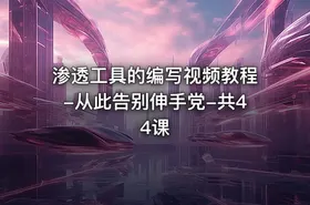 渗透工具的编写视频教程-从此告别伸手党-共44课