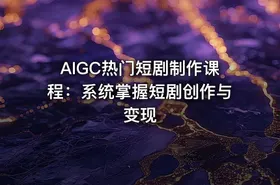 AIGC热门短剧制作课程：系统掌握短剧创作与变现