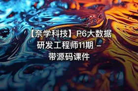 【奈学科技】P6大数据研发工程师11期 - 带源码课件
