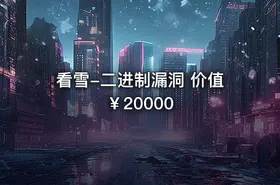 看雪-二进制漏洞 价值￥20000