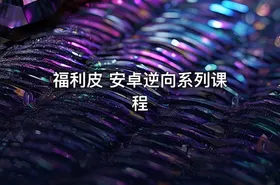 福利皮 安卓逆向系列课程