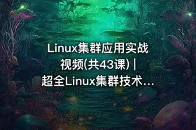 Linux集群应用实战视频(共43课) | 超全Linux集群技术高俊峰-实战式教学视频课程（43讲全）