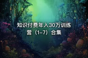 知识付费年入30万训练营（1-7）合集