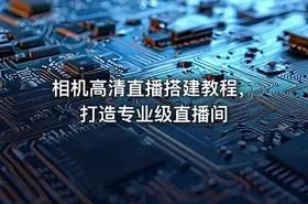 相机高清直播搭建教程，打造专业级直播间