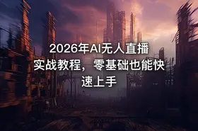 2026年AI无人直播实战教程，零基础也能快速上手 - getfromcode