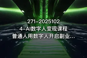 271-20251024-AI数字人变现课程普通人用数字人开启副业更多资源 - getfromcode