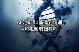 AI实操课0基础到精通-短视频剪辑教程