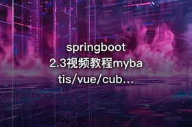 springboot 2.3视频教程mybatis/vue/cubeui项目实战课程 - getfromcode