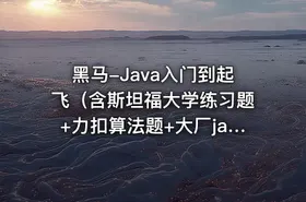 黑马-Java入门到起飞（含斯坦福大学练习题+力扣算法题+大厂java面试题）