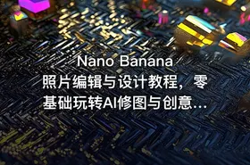 Nano Banana照片编辑与设计教程，零基础玩转AI修图与创意设计