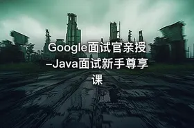 Google面试官亲授-Java面试新手尊享课 - getfromcode