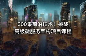 300集前沿技术！挑战高级微服务架构项目课程