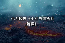 小刀轻创《小红书带货系统课》