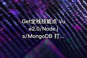 Get全栈技能点 Vue2.0/Node.js/MongoDB 打造商城系统