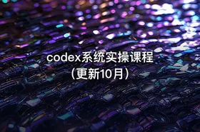 codex系统实操课程（更新10月）