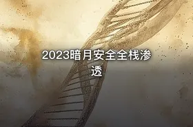 2023暗月安全全栈渗透