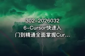 302-20260326-Cursor快速入门到精通全面掌握Cursor降本增效把Cursor变成日常开发里的实用帮手更多资源 - getfromcode