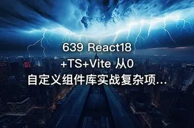 639 React18+TS+Vite 从0自定义组件库实战复杂项目