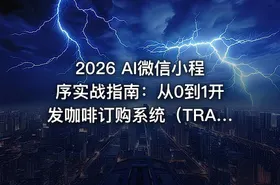 2026 AI微信小程序实战指南：从0到1开发咖啡订购系统（TRAE）